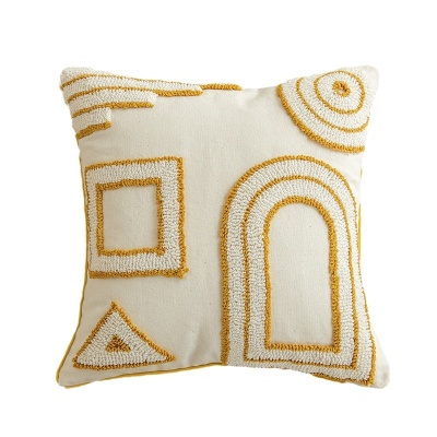 严选波西米亚金色太阳抱枕浪漫阳光流苏圈绒靠枕卧室沙发家用靠垫
