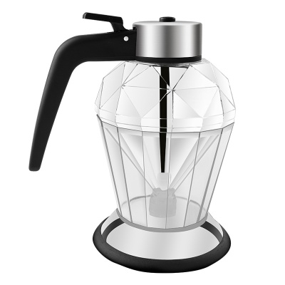 亚马逊蜂蜜分配器钻石油壶厨房用品爆款密封防漏底座酱油醋瓶专用