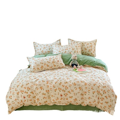 A类母婴级床单被套床上3四件套宿舍提花套件批发裸睡级斜纹提花