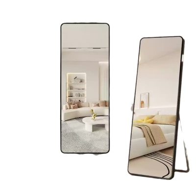 全身镜穿衣镜子家用落地式壁挂宿舍立体女生卧室挂墙试衣 ins风