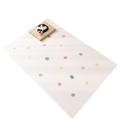 简约卡通PVC地垫一抹净防水地毯宠物防滑耐脏地垫易打理厨房垫