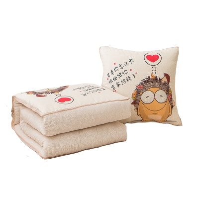 多功能二合一抱枕被两用抱枕批发印logo车内靠枕靠垫空调被子礼品