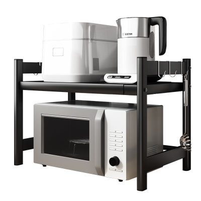 厨房置物架可伸缩多层微波炉置物架烤箱收纳架家用台面置物架批发
