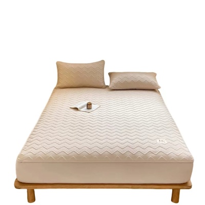 A类无染大豆夹棉床笠单件防尘床罩席梦思保护罩纯棉床垫套罩亲肤