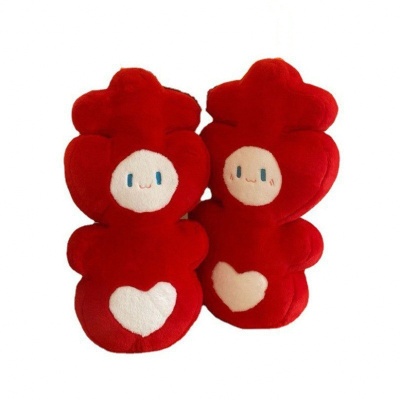 樱桃喜字抱枕结婚喜庆压床娃娃毛绒玩偶新婚女礼物婚房布置公仔