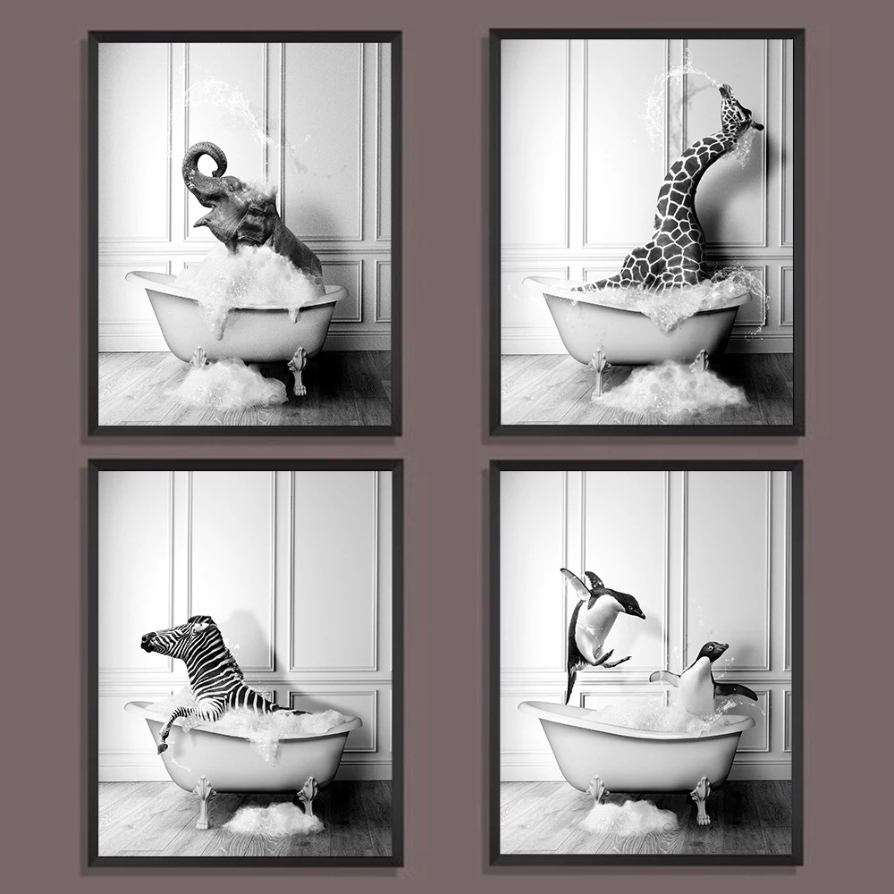 Animal-Black-White-Wall-Art-Pr