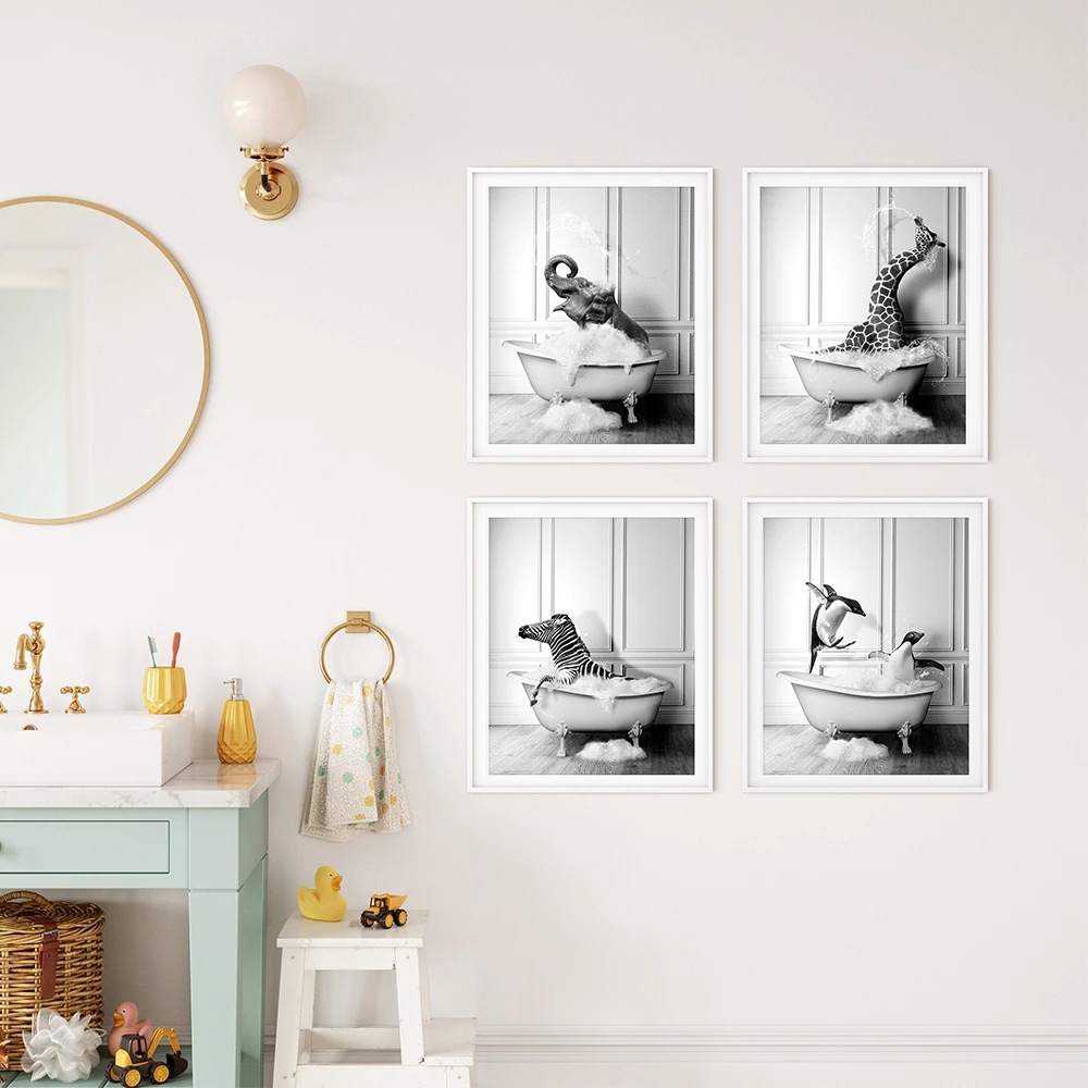 Animal-Black-White-Wall-Art-Pr