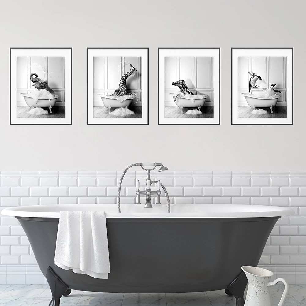 Animal-Black-White-Wall-Art-Pr