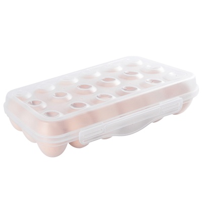 鸡蛋收纳盒防震防碎保护蛋托厨房冰箱冷藏整理户外便携密封保鲜盒