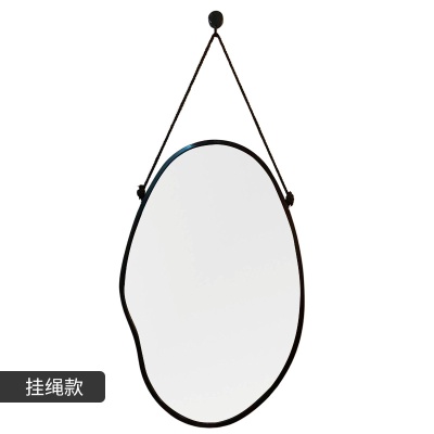 异形浴室镜子贴墙装饰挂镜厕所卫生间前灯洗手台免打孔卫浴镜子
