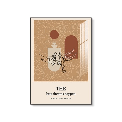 现代简约北欧ins风客厅装饰画落地画卧室床头摆画玄关挂画壁画