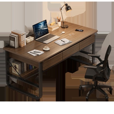 来样定制电脑桌学习桌简约宿舍写字桌多功能书架书桌一体办公桌子