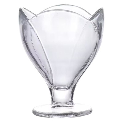 ins风冰淇淋杯郁金香冰激淋杯 花瓣雪糕杯甜品酸奶杯布丁玻璃杯子