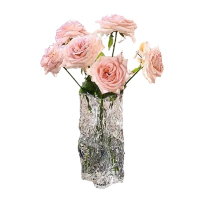 玻璃花瓶摆件客厅插花高级感水培透明水养水晶落地餐桌创意装饰
