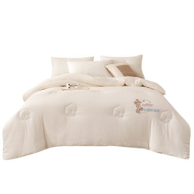 a类刺绣款棉被新疆棉花被被芯学生宿舍厚春秋被冬被棉絮被子批发