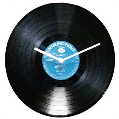 亚马逊热卖产品黑胶唱片复古创意挂钟餐厅酒吧装饰时钟wall clock