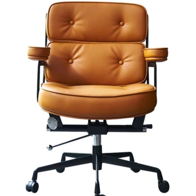 伊姆斯电脑椅人体工学老板椅五金边条靠背转椅轻奢书桌家用办公椅