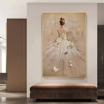 跨境热销芭蕾舞演员海报为客厅墙壁装饰Cuadros挂画画芯