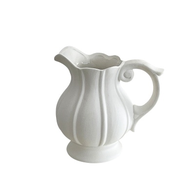 高级感陶瓷花瓶摆件客厅插花郁金香小雏菊水培鲜花轻奢家居装饰品