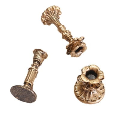 复古烛台摆件拍照装饰道具蜡烛烛台桌面摆件古风小夜灯古风摆件