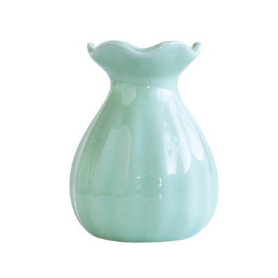 小清新陶瓷迷你花瓶水培花瓶干花花器酒店餐厅创意餐盘装饰小摆件