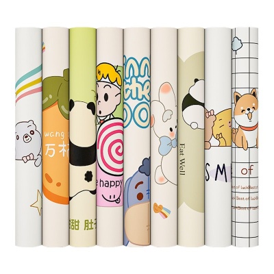 墙纸自粘卧室墙面装饰壁纸厚款墙壁贴画高级感墙面贴纸卡通遮丑贴