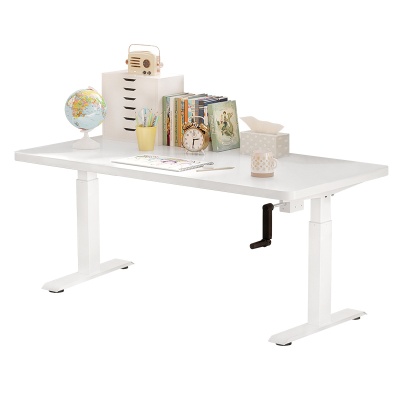 厂家定制升降电脑桌单人学生书桌简约现代手动家用学习桌升降桌
