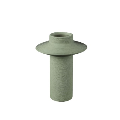 侘寂风拉丝陶瓷花瓶摆件 创意现代客厅干花插花ins风软装饰品批发