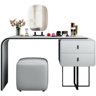 新款梳妆台2023年轻奢ins风卧室小户型现代简约化妆桌收纳柜一体