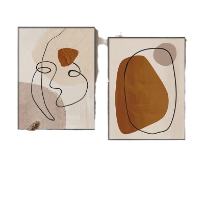 抽象几何马蒂斯面线艺术墙海报帆布画印刷图片现代客厅家居装饰