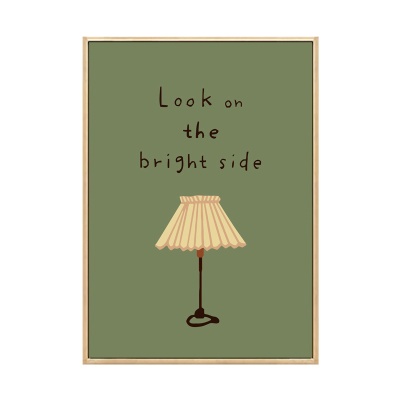 色巧 复古字母艺术海报装饰画抽象插画风壁画北欧ins简约卧室挂画