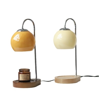 亚马逊跨境速卖通卧室书房实木蜡烛灯无烟氛围蜡烛灯可调光定时