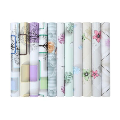 墙纸ins风自粘植物花卉墙纸自粘即时贴墙贴现货批发防潮卧室装修