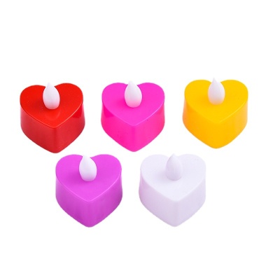 LED蜡烛灯心形520浪漫求婚情人节礼物商业装饰商场摆设道具氛围灯