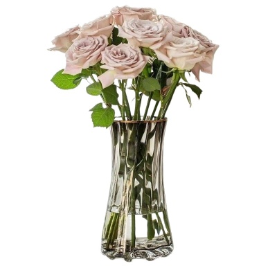 网红爆款花瓶简约玻璃花瓶摆件客厅插花透明水培鲜花玫瑰百合北欧