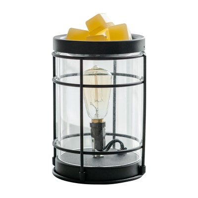 新款香薰融蜡灯铁艺香薰精油无火融烛灯餐厅氛围装饰灯床头小夜灯