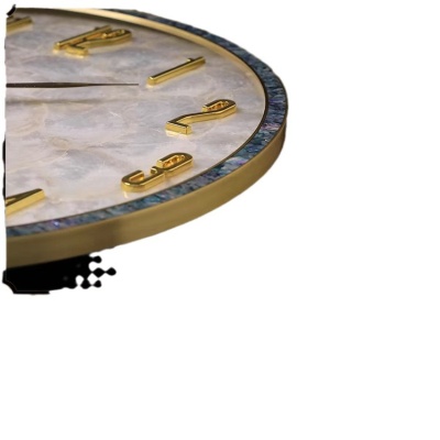 轻奢贝壳挂钟2024高级感创意挂表时钟表挂墙2023新款客厅高档大气