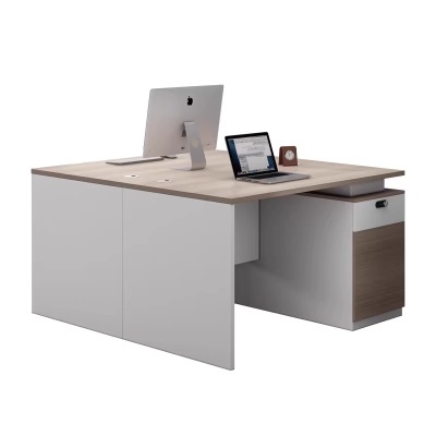 单人位办公桌椅组合简约现代办公室1.2米电脑桌职员桌员工位1.4米