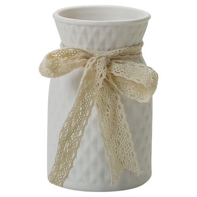 北欧轻奢陶瓷白色花瓶ins风创意花器插花摆件简约高级感批发欧式