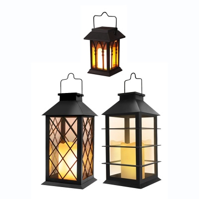太阳能庭院灯天黑自动亮户外防水家用复古夜灯花园装饰挂灯蜡烛灯
