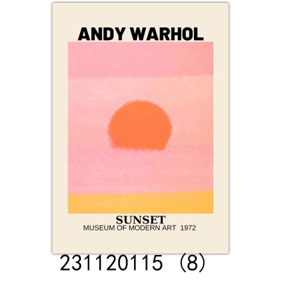 liveart安迪沃霍尔Andy Warhol日落sunset波普艺术装饰画海报画芯