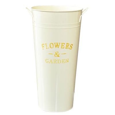 铁艺醒花桶花店家用鲜花插花干花桶北欧风装饰铁皮桶大号落地花筒