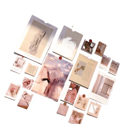 ♤批发ins风小海报墙贴画电影气氛围墙面装饰画床头背景贴纸布