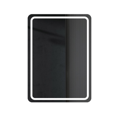 酒店跨境浴室镜方形智能LED带灯卫生间除雾化妆镜发光触摸屏挂墙