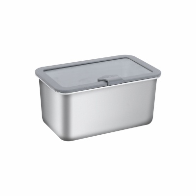 304不锈钢饭盒可进微波炉玻璃盖防漏家用便当盒长方形密封午餐盒