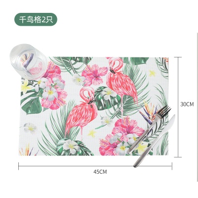 宁欣圣诞餐垫PVC桌垫隔热垫防水防滑节日婚庆装饰家居酒店西餐垫