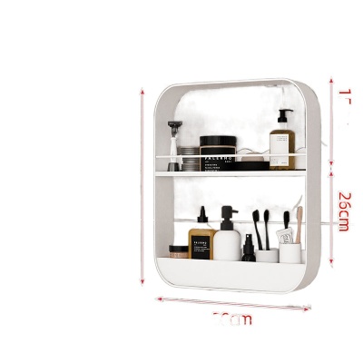 卫生间置物架化妆品浴室洗漱台壁柜壁挂式壁龛免打孔收纳柜