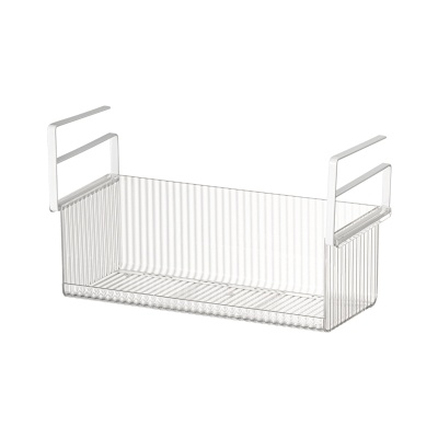 悬挂式卫生间镜柜收纳盒浴室洗漱台柜下挂篮挂钩式洗脸巾收纳神器