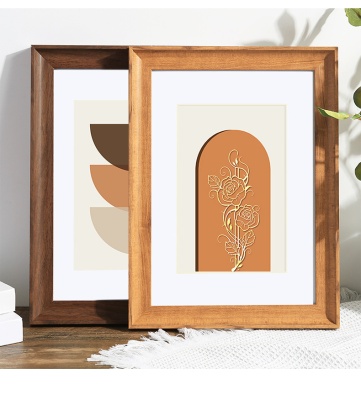 复古大相框挂墙A3a4照片海报展示装裱画框24寸16开油画像框架4k8K