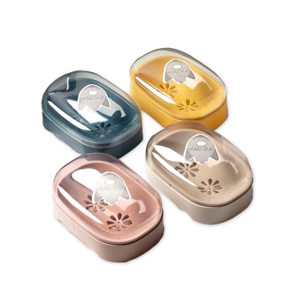 新款家用肥皂盒免打孔香皂盒无痕旅行便携式卫生间塑料肥皂收纳盒